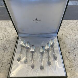 Vintage Christofle Paris set of 6 teaspoons